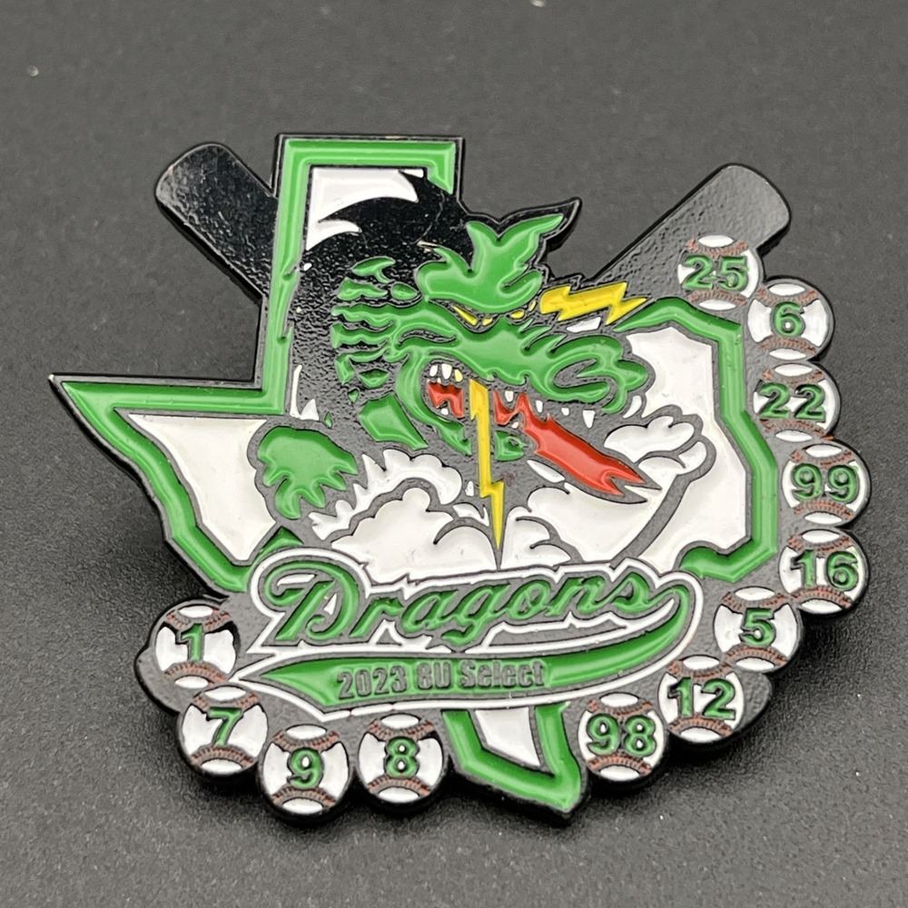 Texas Dragons 2023 BU Select Baseball Team‎ Lapel Hat Pin